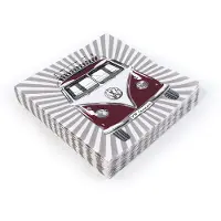Vw-collect Serviettes de table, combi VW T1 « Stripes »