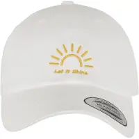 Miss Tee Casquette 'Let It Shine' mandarine / blanc