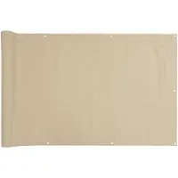 OEM Auvent de balcon protégeant du vent et des UV, en tissu Oxford beige, 90 x 300 cm, pour paroi latérale, compact et préservant l'intimité.