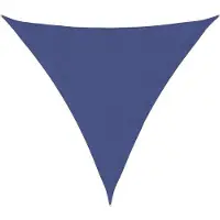 OEM Toile d'ombrage triangulaire - 4,5 x 4,5 x 4,5 m - Bleu - Toile Oxford imperméable - Résistante aux UV - Parasol avec cordes