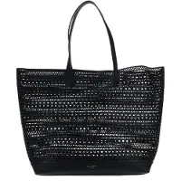 Ted Baker Cuir sac à épaule Leiiyla Laser Cut Oversized Tote Bag Black noir