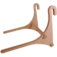 Bear On Bar BearOnBar - Barre fixe solide en bois pour faire des dips, des exercices au poids du corps et de la gymnastique à domicile à installer sur une échelle