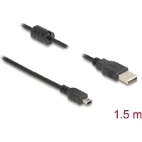 DeLOCK Câble de données USB Mini - 1,5 mètre - Noir -