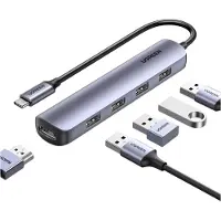 UGREEN 20197 station d'accueil pour ordinateur portable/réplicateur de ports USB filaire 3.2 Gen 1 (3.1 Gen 1) Type-C Gris