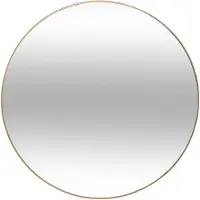 Atmosphera Miroir Alice en métal doré - diamètre 76 cm