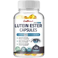 Coolkin Lutéine Ester 400mg (120 capsules) Complément alimentaire, Zeaxanthine, Bilberry, Grape Seed, Vitamine C, Vue, Santé des yeux