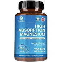 Coolkin Magnésium 200mg (120 capsules) Complément alimentaire, os, muscles, nerfs, sommeil, récupération