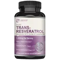 Grevip Trans-Resvératrol 1500mg (120 capsules) Complément alimentaire, anti-âge, cerveau, articulations, cur, cheveux, peau, ongles