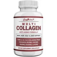 Coolkin Multi Collagen 1000 mg (120 gélules) Complément alimentaire, peau, cheveux, ongles, articulations, anti-âge, anti-oxydation