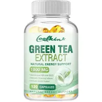 Coolkin Thé vert 1000 mg (120 gélules) Complément alimentaire, poids, graisse, métabolisme, système immunitaire, santé physique