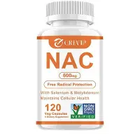 Grevip NAC (N-acétylcystéine) 600 mg (120 gélules) Complément alimentaire, Cerveau, Foie, Rein, Poumon, Cur, Nerfs, Système immunitaire