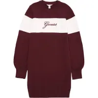 GUESS Robe lie de vin / blanc