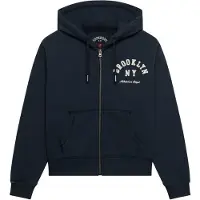 Superdry Veste de survêtement 'ATH ESS' marine / blanc