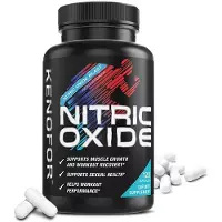 Kenofor Oxyde nitrique (120 capsules) Complément alimentaire, Hommes, Endurance, Puissance, Force, Énergie, Sport, Fitness