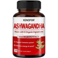 Kenofor Ashwagandha 650 mg (120 gélules) Complément alimentaire, stress, anxiété, relaxation, système immunitaire, énergie, humeur