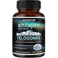 Kenofor Shilajit Gold Grade 10,000mg (120 gélules) Complément alimentaire, système immunitaire, anti-âge, cerveau, nerfs, cur, circulation, métabolisme, énergie