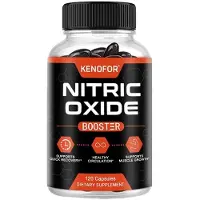 Kenofor Nitric Oxide (120 capsules) Complément alimentaire, sang, circulation, pression sanguine, muscles, récupération, construction, santé du corps, énergie, force, libido