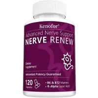 Kenofor NERVE RENEW - Soutien à la régénération nerveuse (120 gélules) Complément alimentaire, nerfs, cerveau, santé nerveuse, fortification, énergie, santé de la peau