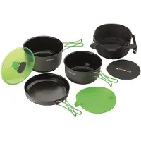 Optimus - Set de cuisson - Terra Camp 4 en Aluminium - Gris