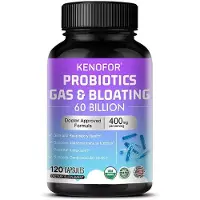 Kenofor Probiotiques Gaz & Bloating (120 capsules) Complément alimentaire, Probiotiques, Digestion, Estomac, Intestin, Santé digestive, Ballonnements, Santé intestinale