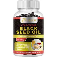 Grevip Black Seed Oil 500mg (120 capsules) Complément alimentaire, peau, cheveux, ongles, articulations, système immunitaire, digestion