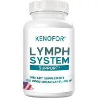 Kenofor Lymph System (120 gélules) Complément alimentaire, purification, détox, peau, élimination des toxines, ganglions lymphatiques, gonflements, peau d'orange, digestion, soins de la peau