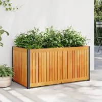 Prolenta Maison Exclusive - Jardinière 85x45x44 cm, en bois massif d'acacia et en acier
