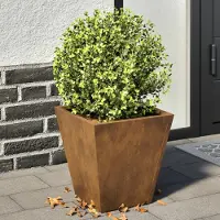Prolenta Maison Exclusive - Deux jardinières, 30x30x30 cm, en acier résistant aux intempéries