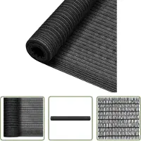The Living Store Grillage de clôture Anthracite 1,5x10 m PEHD 195 g/m