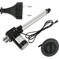 OEM Actionneur linéaire, course de 230 mm, capacité de charge de 6 000 N, couleur argent