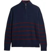 Superdry Pull-over marine / rouge foncé