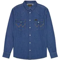 Wrangler Western Long Sleeve Shirt Bleu XL Homme
