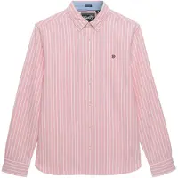 Superdry pour homme. M4011100A Chemise oxford rose preppy (XXL), Casuel, Coton, Classique, Manche longue