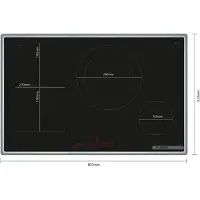 Bosch Serie 6 PVS845HB1E plaque Noir Intégré 80 cm Plaque avec zone à induction 4 zone(s)