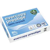 Clairefontaine Evercopy Prestige - 100 microns - blanc - A4 (210 x 297 mm) - 80 g/m² - 500 feuille(s) papier recyclé