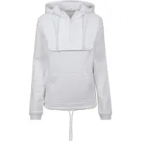 Build Your Brand Sweat Pull Over Hoodie Blanc L Femme