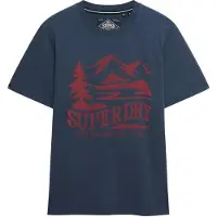 Superdry T-Shirt 'Retro Outdoor' bleu marine / lie de vin