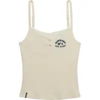 Superdry Athletic Embroider Button Sleeveless T-shirt Blanc M Femme