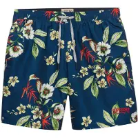 Superdry Hawaiian Print 16 Swimming Shorts Bleu 2XL Homme