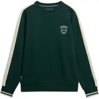 Superdry Sweat-shirt beige / vert foncé