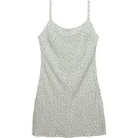 Superdry pour femme. W8012118A Robe Cami imprimée verte (XS), Casuel, Viscose, Sans manches / bretelles