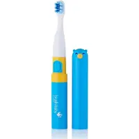 Brush-Baby Brosse à dents Go Kidz pour enfants à partir de 3 ans avec autocollants - idéale pour les voyages.