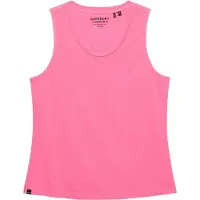 Superdry Femme Débardeur Scoop Neck Coupe Décontractée Pink Taille: 34