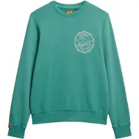 Superdry Homme Sweat ras du cou Monochrome Décontracté Lo-fi Outdoor Vert Taille: L