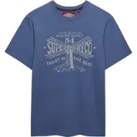 Superdry Lo-fi Dockside Short Sleeve T-shirt Bleu L Homme