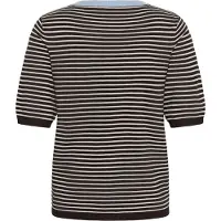Kaffe Pull-over 'KALizza' bleu clair / chocolat / blanc