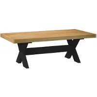 vidaXL Table basse NOAIN pieds en forme de X 120x60x40 cm pin massif