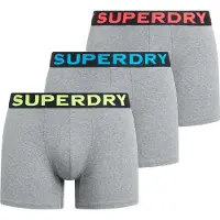 Superdry Boxers bleu / gris chiné / citron vert / rouge