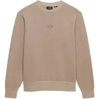 Superdry pour homme. M2014441A Micro Logo Crew Sweatshirt beige (L), Casuel, Coton