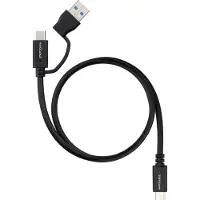 Nanocable 10.01.4803, 3 m, USB A/USB C, USB C, USB 3.2 Gen 2 (3.1 Gen 2), 10 Gbit/s, noir
